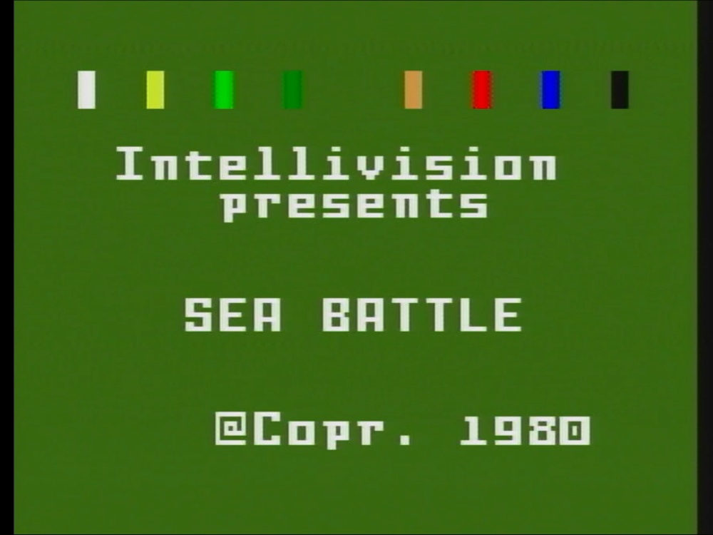 Title Screen of Sea Battle for Intellivision